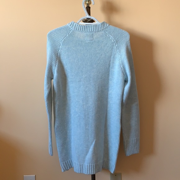 Blue Sweater Dress - Picture 2 of 5